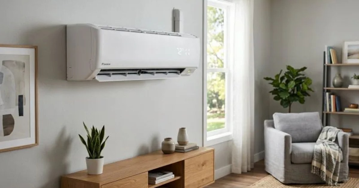 Wall-mounted mini split indoor unit prepared for repair service