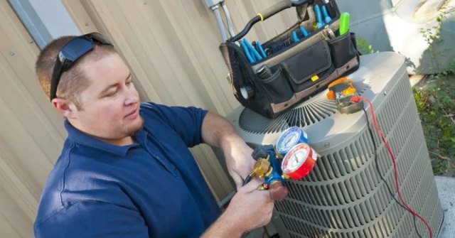 Home HVAC system and indoor air equipment ready for service evaluation